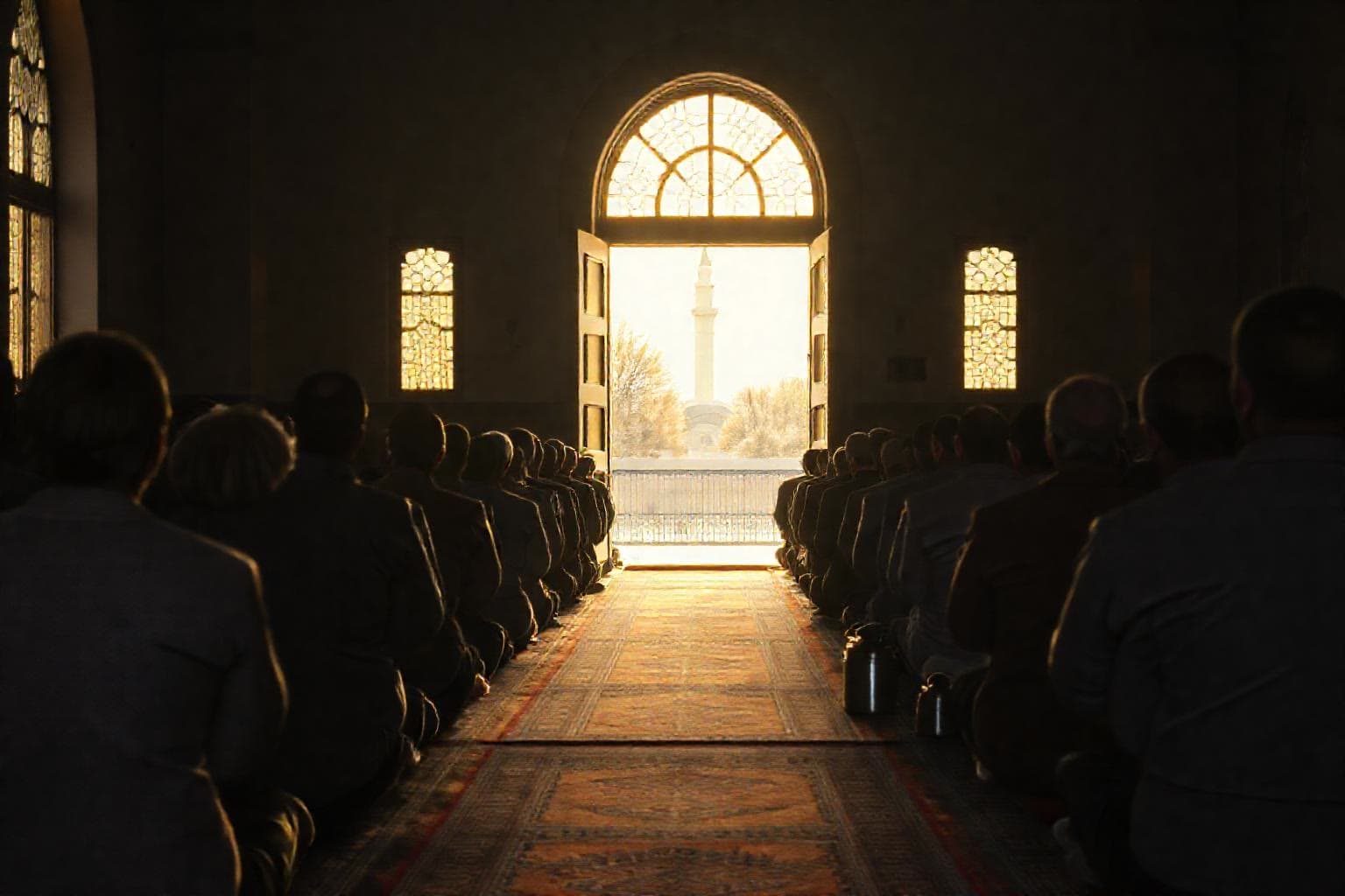 İllüstrasyon · Yeşilyurt Camii'nde şehit ve gaziler için sabah namazı buluşması